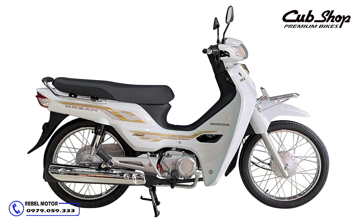 Honda Dream 125 2024 màu trắng